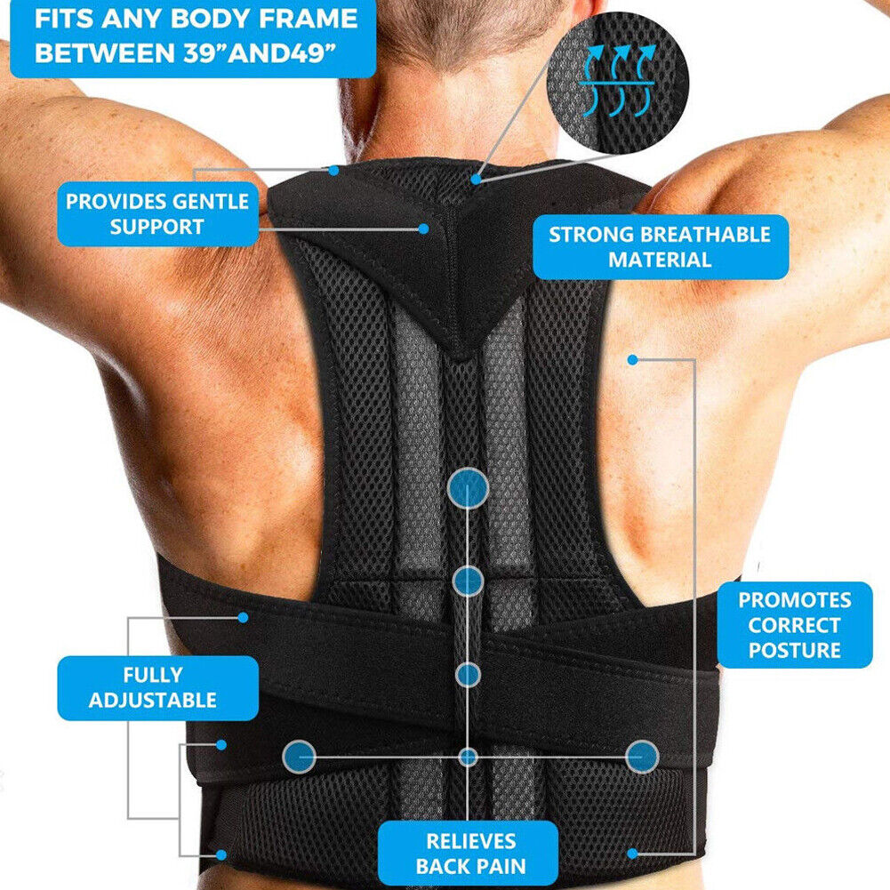 Vasper Premium Posture Corrector for Men, Women, and Children - Back Brace Posture Corrector